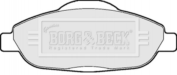 BORG & BECK stabdžių trinkelių rinkinys, diskinis stabdys BBP2065